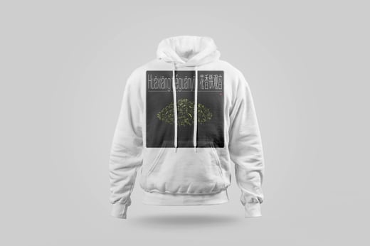 Hoodie — Floral Tie Guan Yin