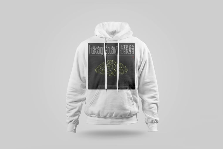 Hoodie — Floral Tie Guan Yin